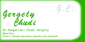 gergely chudi business card